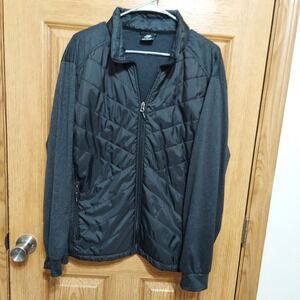 New Balance Hybrid Puffer Jacket/Shirt Black Men's Size‎ Medium